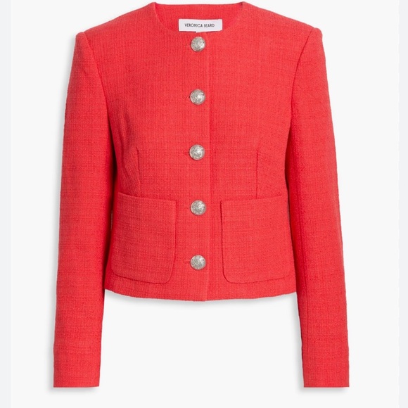 Veronica Beard Nathan Watermelon Red Jacket NWOT - Picture 3 of 8